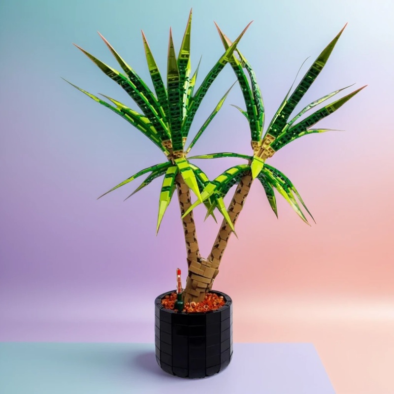 Dracaena Marginata - 1961PCS MOC Castelo Medieval Modelo de