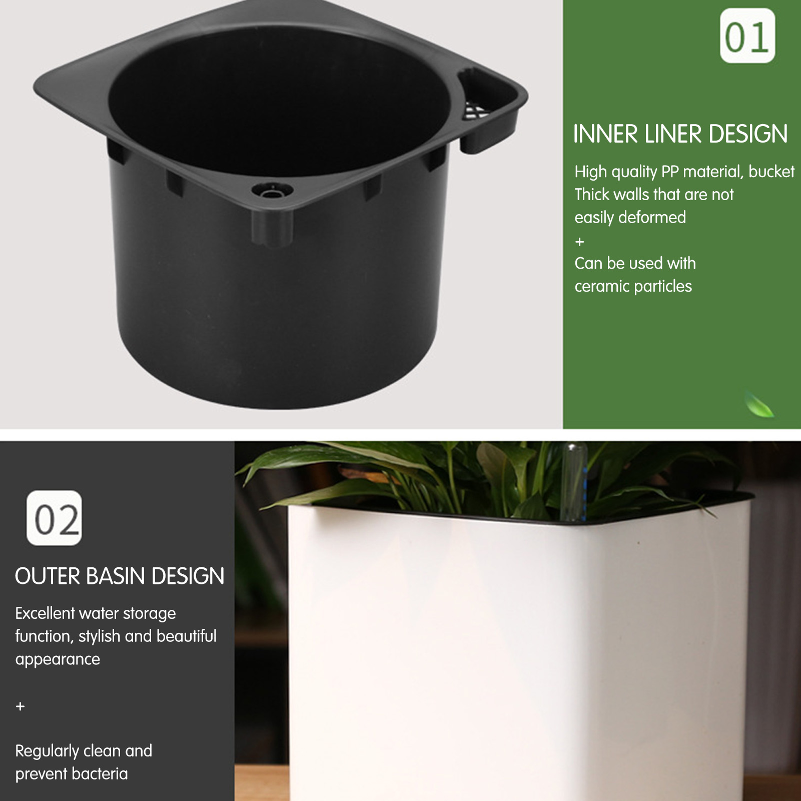 Vaso Autoirrigável com Indicad - Aloe Vera Pot avaliação e preço